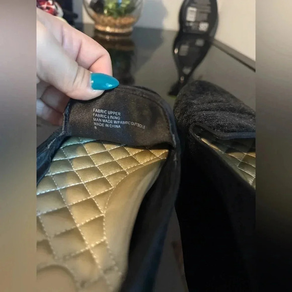 Black Velvet Birdies The Starling Loafers Womens sIZE 8 - Picture 3 of 3